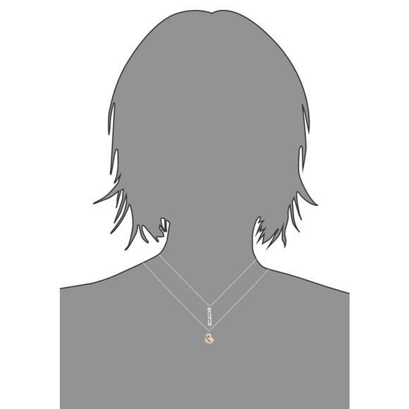 NWT - Connections from Hallmark Stainless Steel “ILY so much” Layered Necklace - Picture 5 of 8